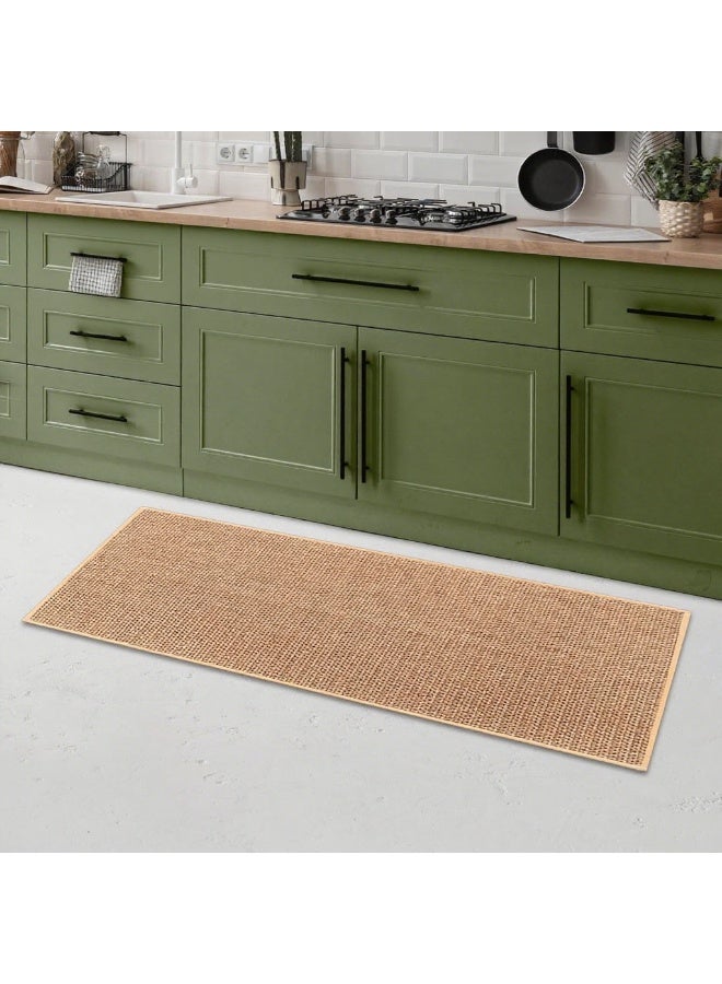 2 Pieces Modern Durable Kitchen Rugs and Mats, Contemporary Style, Anti-Skidding Rubber, Washable, Oil and Water Resistant, Easy to Clean - Image 2