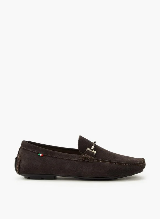 Renzo Ruganni BROWN Men Slip-On Leather Loafers for Men | Best Price UAE