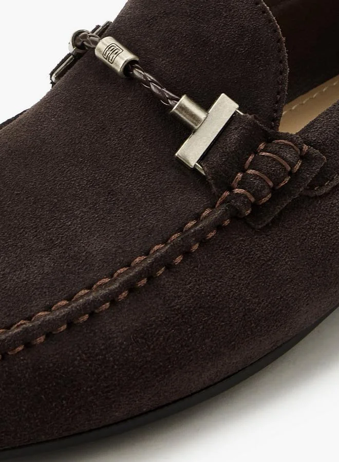 Renzo Ruganni BROWN Men Slip-On Leather Loafers for Men | Best Price UAE