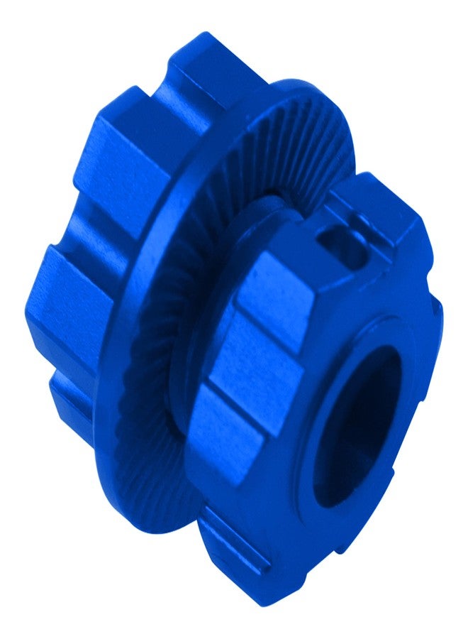 Vgoohobby Aluminum 17mm Splined Wheel Hubs Adapter & Nuts #8654 Compatible with Traxxas 1/10 E-Revo 2.0 Maxx & 1/8 Sledge RC Car (Blue) - Image 5