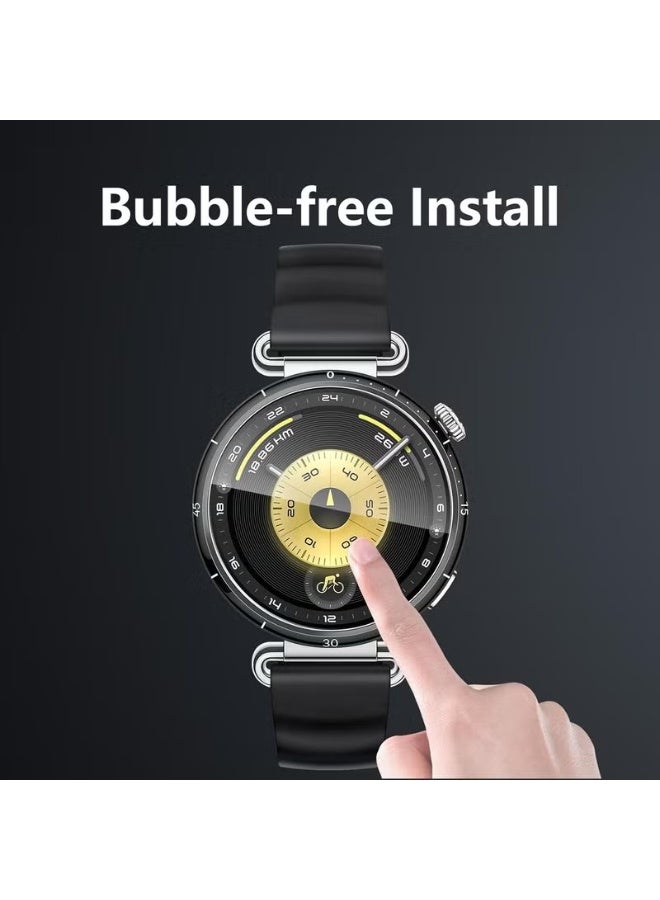 2 Pack Screen Protector for Huawei GT6 41mm, with Auto-alignment Installation kit, HD Scratch-Resistant Tempered Glass Screen Protector for Huawei GT 6 41mm - Image 3