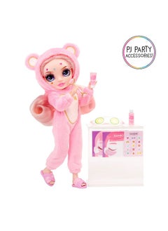 RAINBOW HIGH Jr High Pj Party - Bella, Pink 9" Posable Fashion Doll With Soft Onesie, Slippers, Fun Play Accessories, Great Toy Gift For Girls Kids Ages 4-12 Years  - Image 5