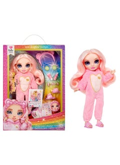 RAINBOW HIGH Jr High Pj Party - Bella, Pink 9" Posable Fashion Doll With Soft Onesie, Slippers, Fun Play Accessories, Great Toy Gift For Girls Kids Ages 4-12 Years  - Image 1