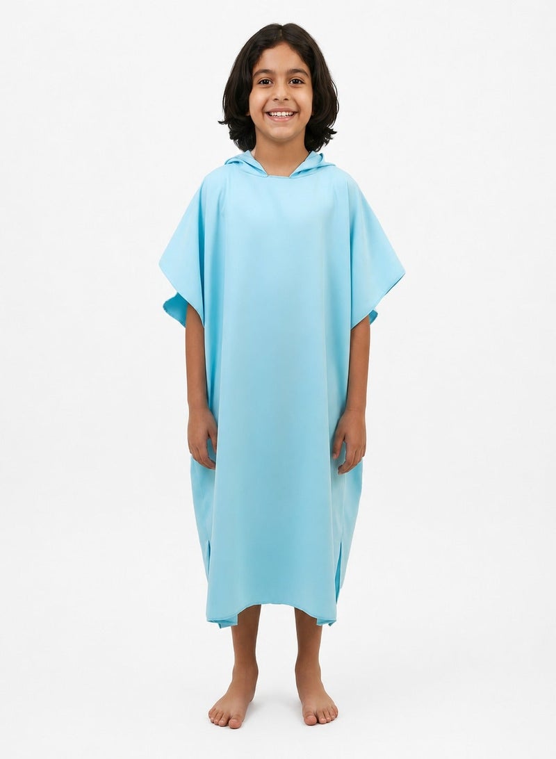 ldeen Premium kids bathrobe made from high quality microfiber highly absorbent with quick dry feature featuring an elegant design and compact size packaged in a stylish bag to be your child’s perfect companion anytime. - Image 1