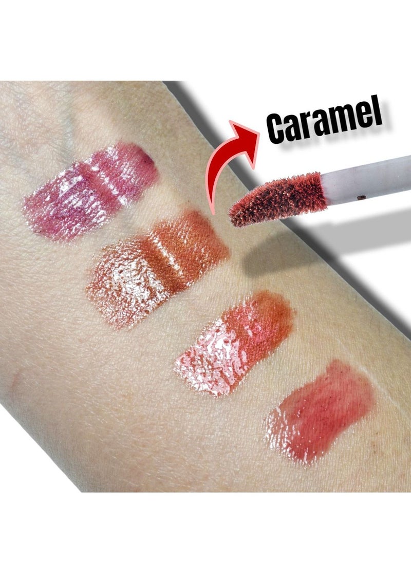Orglam - orglam caramel lip gloss-long lasting (Hyaluronic acid+10x vitamin E) - Image 1