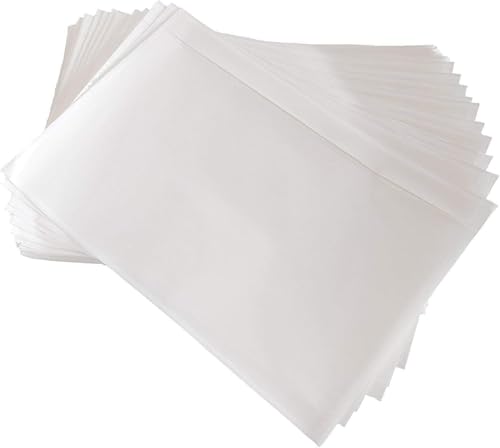 9527 Product 6" x 9" Clear Adhesive Top Loading Packing List Clear Shipping Pouches, Mailing/Shipping Label Envelopes (200 Pack) - Image 1