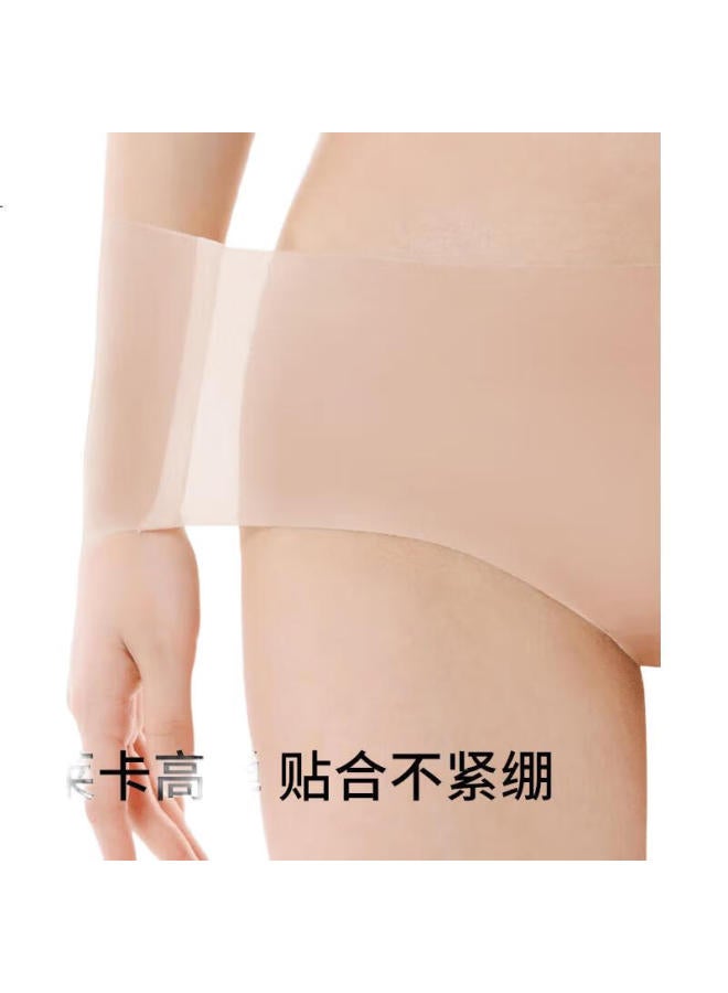 Joae Seamless Face Mask Panties, Ultra-Thin Women'S Underwear, Ice Silk, Summer Antibacterial, Natural Waist, Yoga, No Wedgie, Size L - Image 1