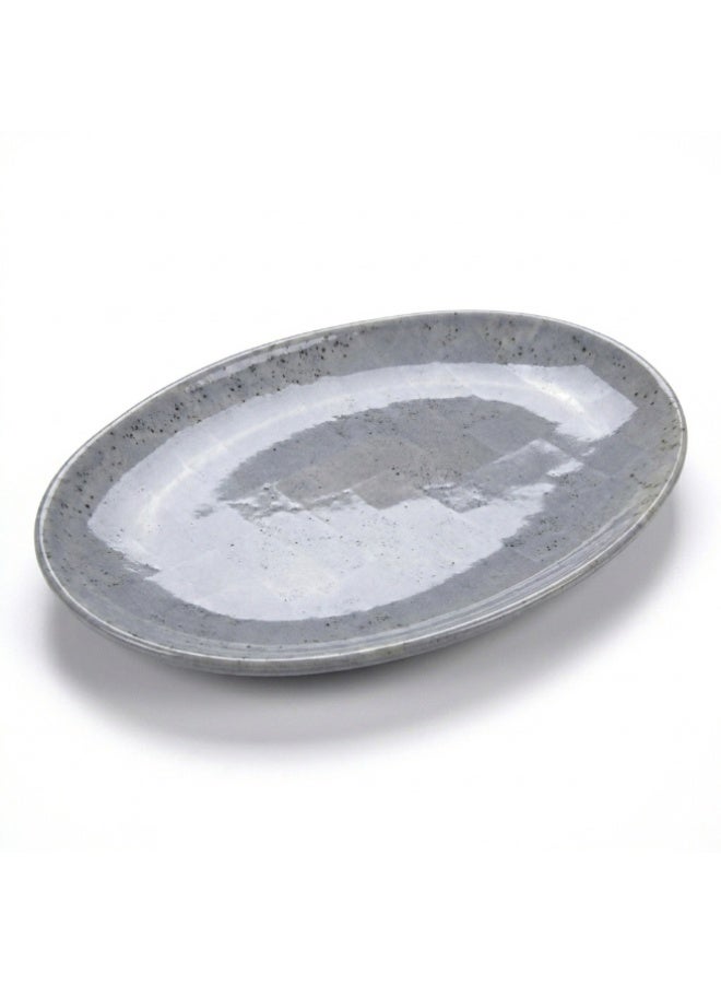 Ariane Premium Fine Porcelain Oval Plate 32cm Oxide Fly Ash Grey - Image 3