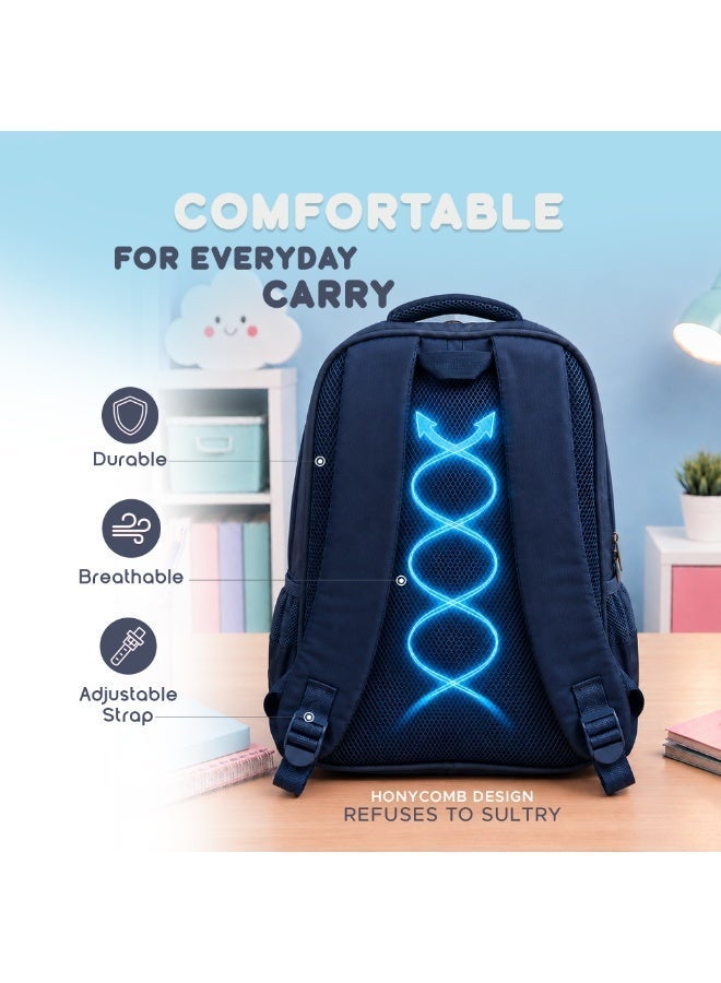 Blue Edupack 14 Inch Kids School Backpack | Lightweight Durable School Bag for Boys & Girls | Spacious Multi-Compartment Travel Backpack for School & Daily Use - Image 3