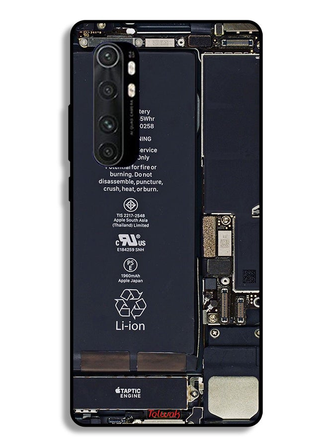 Tolwak Xiaomi Mi Note 10 Lite Protective Case Cover Phone Circuit Pattern - Image 2