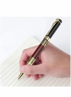 Coconut Expert Ballpoint Pen Black with Chrome Trim Luxury, Line 0.5mm Tip Come 2 Pieces Ink Refill, Nice BallPens Classy Gift Box for Student, Executive, Office (Classic Black)  - Image 5