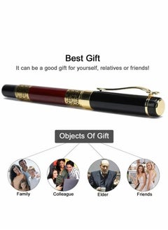 Coconut Expert Ballpoint Pen Black with Chrome Trim Luxury, Line 0.5mm Tip Come 2 Pieces Ink Refill, Nice BallPens Classy Gift Box for Student, Executive, Office (Classic Black)  - Image 4