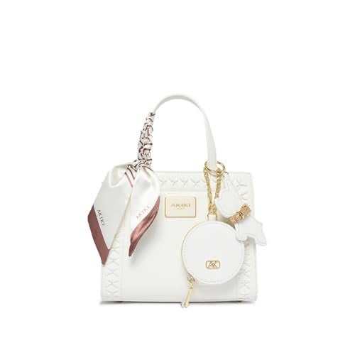 Akiki London Women's Brackley 21 Box Handbag|comes with a Pouch, Scar and Dog Charm|Ladies Small Handbag for Party or Casual Occasion|Textured Finish|Gift for Women - Image 1