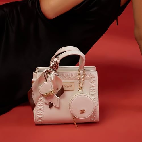 Akiki London Women's Brackley 21 Box Handbag|comes with a Pouch, Scar and Dog Charm|Ladies Small Handbag for Party or Casual Occasion|Textured Finish|Gift for Women - Image 2