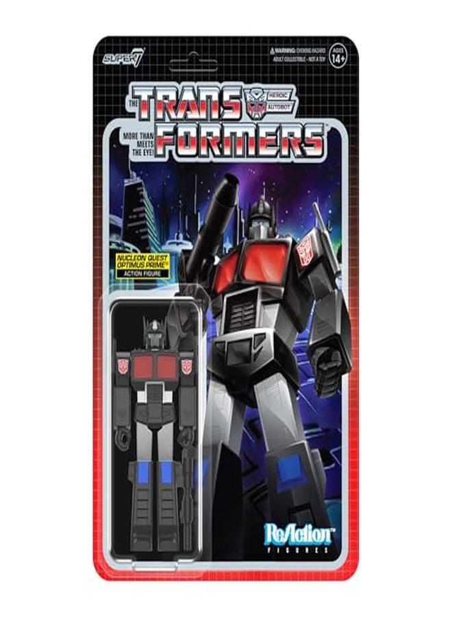 Super7 Transformers Optimus Prime (Nucleon Quest Special Mission) - 3.75" Transformers Action Figure with Accessory Classic Cartoon Collectibles and Retro Toys - Image 3