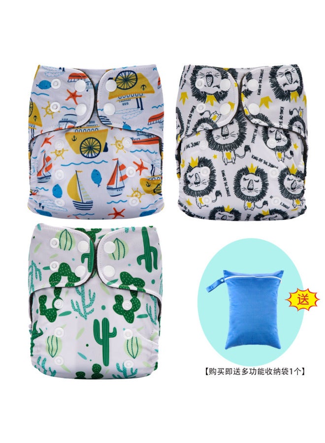 Newborn Baby Diaper Pants Polar Fleece Urine Ring Breathable Washable Baby Training Pants Waterproof Leak-proof Pants