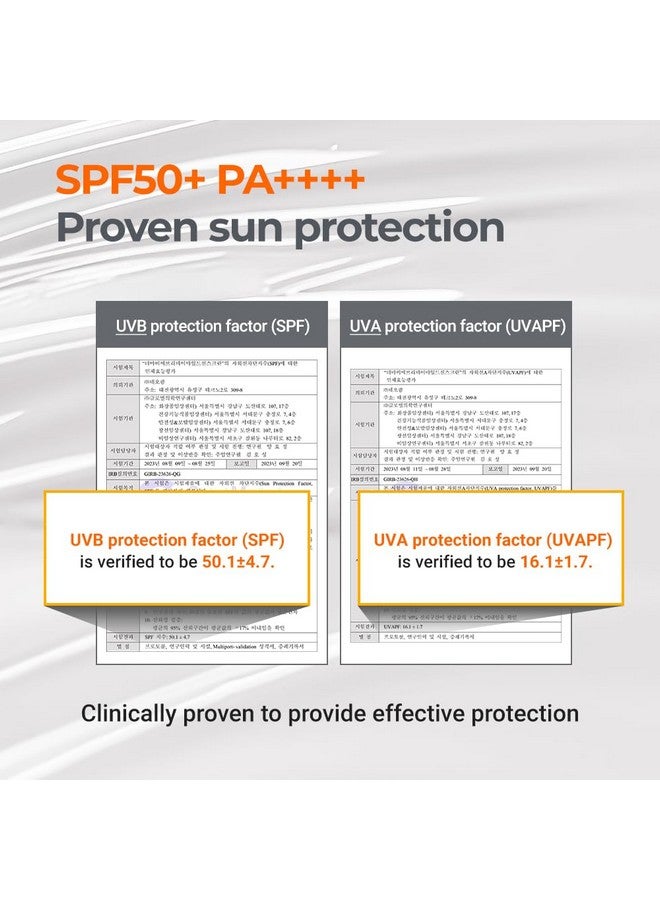 derma b Everyday Mild Sunscreen Spf50+ Pa++++ 1.69 Fl Oz 50Ml Fastabsorbing Lightweight Spf Sunblock Moisturizer Facial Body Nonsticky For Dewy Skin Korean Sunscreen Lotion For Sensitive Skin  - Image 4