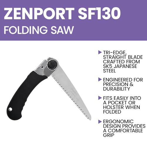 Zenport SF130 Folding Saw with Case, 5-Inch, Pocket Boy - Image 4