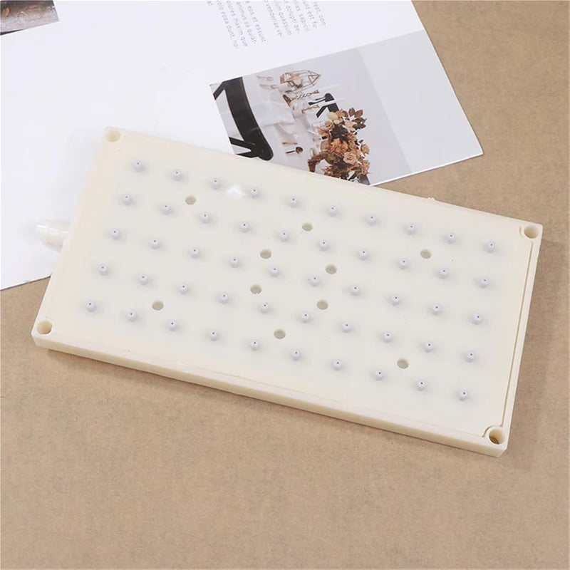 22*10.9cm rectangular ABS shower head top spray accessory  Beige - Image 3
