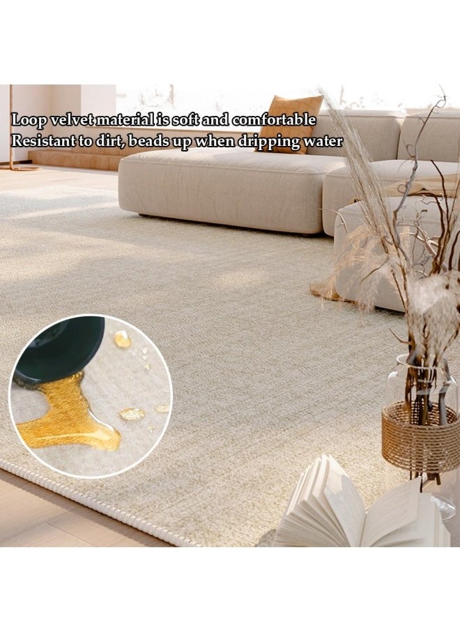 GGEROU Living Room Rugs, Non-Slip and Non-Shedding Large Rugs for Living Room, Washable Low Pile Carpet Wear-Resistant Rugs Office 200 x 300cm  - Image 2