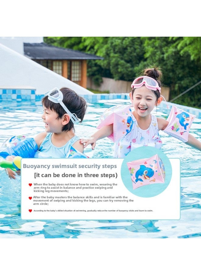 Children's Buoyancy Swimsuit Baby Swimsuit One-piece Girl Toddler 2-3 Years Old Toddler 1 Boy Swimsuit Baby-Color:Crab- - Image 5