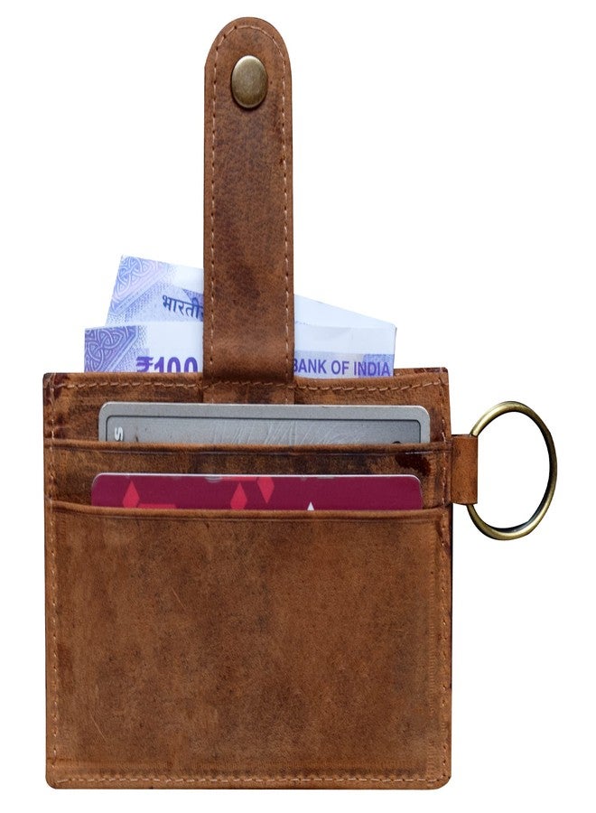 ABYS Genuine Leather Tan Wallet||Card Stock||Card Case||Purse for Men & Women(D006) - Image 5