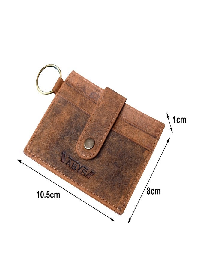 ABYS Genuine Leather Tan Wallet||Card Stock||Card Case||Purse for Men & Women(D006) - Image 2