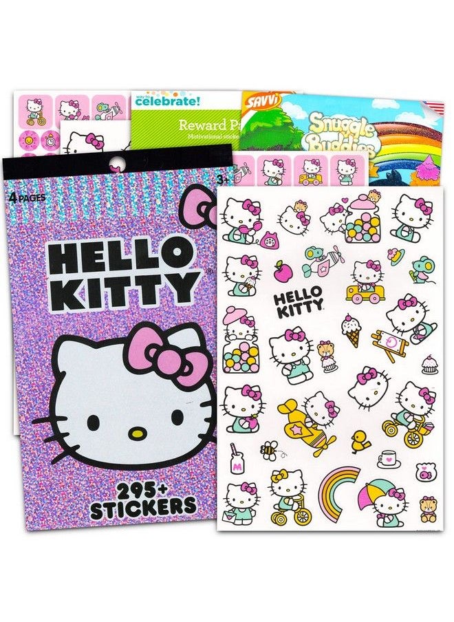 Hello Kitty مجموعة ملصقات Hello Kitty للأنشطة أثناء السفر تحتوي على أكثر من 1200 ملصق و12 صفحة أنشطة (مستلزمات حفلات Hello Kitty)  - Image 1