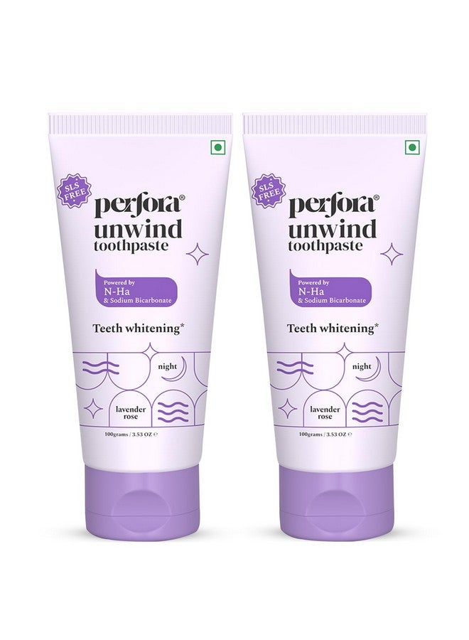 بيرفورا معجون أسنان بيرفورا أونوايند | تبييض الأسنان وتنظيف فائق | معاجين أسنان خالية من كبريتات لوريل الصوديوم والفلورايد | إن-ها لإعادة تمعدن الأسنان | لثة صحية وعناية كاملة بالأسنان | لافندر روز | عبوة من قطعتين - Image 1