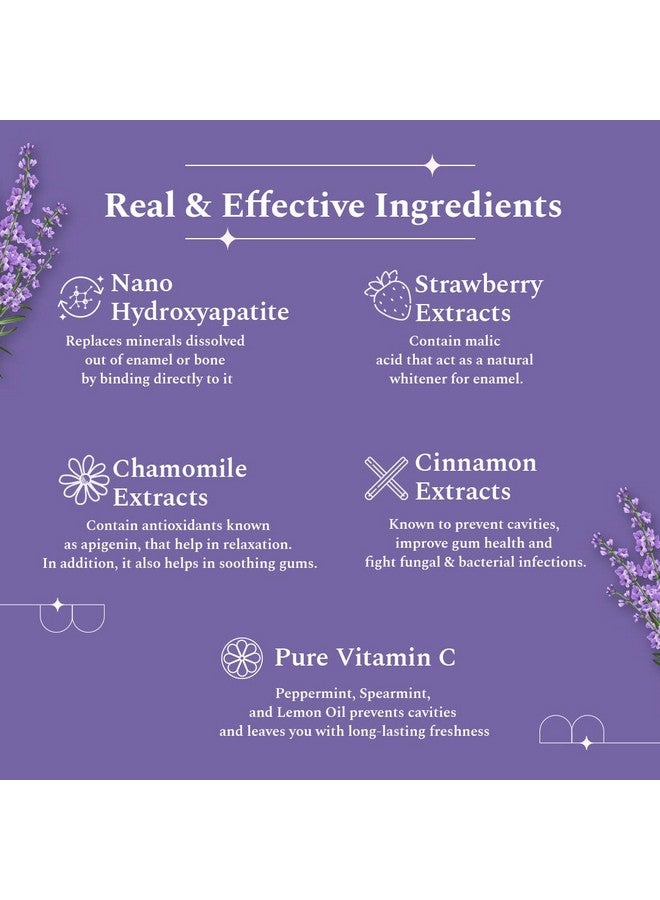 بيرفورا معجون أسنان بيرفورا أونوايند | تبييض الأسنان وتنظيف فائق | معاجين أسنان خالية من كبريتات لوريل الصوديوم والفلورايد | إن-ها لإعادة تمعدن الأسنان | لثة صحية وعناية كاملة بالأسنان | لافندر روز | عبوة من قطعتين - Image 5