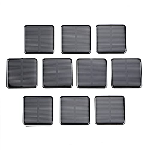 SUNYIMA 10pcs Mini Monocrystalline Solar Cells Solar System Kit 50mm X 50mm/1.96" X 1.96" 2V 160MA for DIY Charge Solar Panels - Image 4