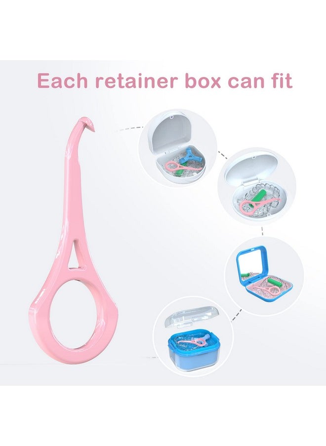 ARGOMAX - Aligner Removal Tool 2 Retainer Remover Tool Invisible Braces Removal Tools Suitable For Removing Braces Trays Retainers Dentures And Aligners(Blue+Pink). - Image 1