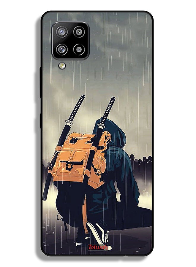 Tolwak Samsung Galaxy M42 5G Protective Case Cover Sword Samurai Digital Art - Image 1