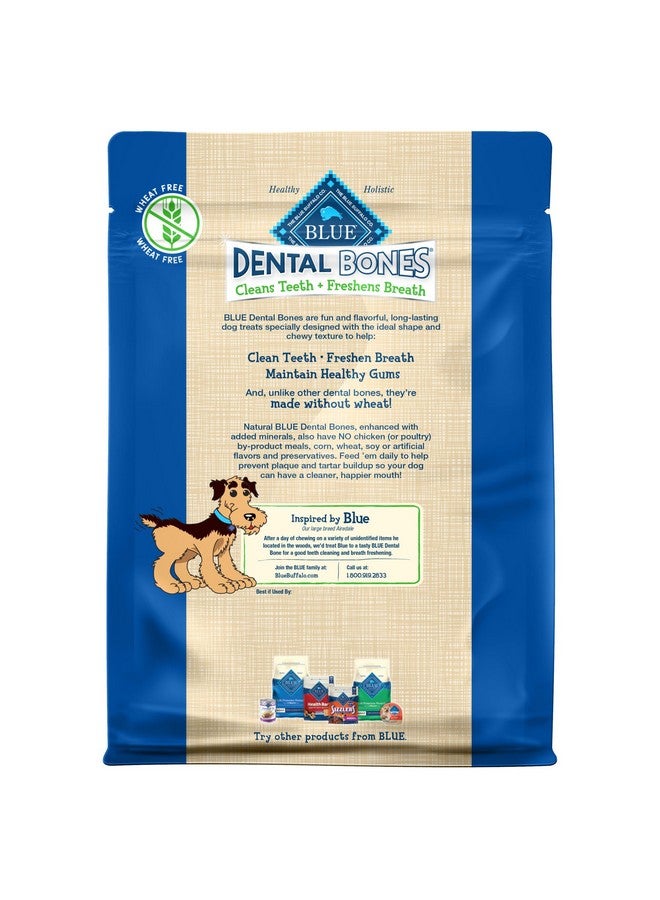 بلو بافلو مكافآت مضغ الأسنان الطبيعية الصغيرة للكلاب من Dental Bones، (5-15 رطلاً) كيس 12 أونصة - Image 2