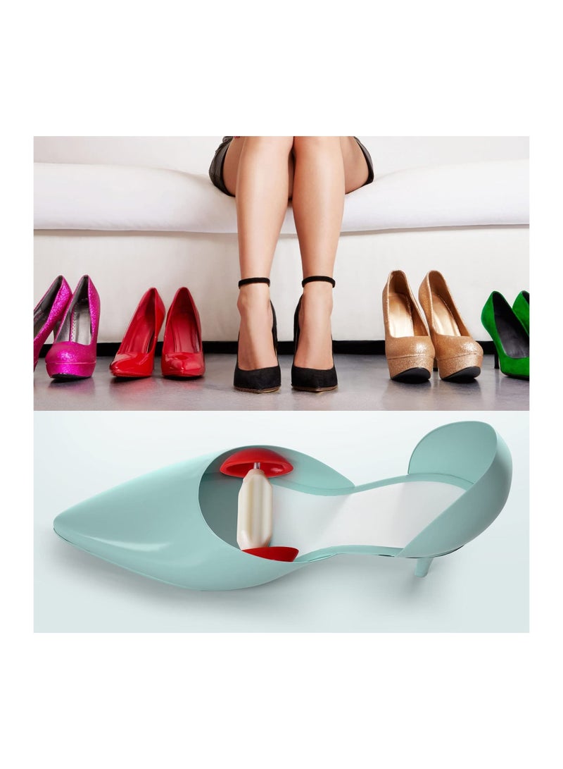 سيوسي 2 زوج من الأحذية البلاستيكية الصغيرة قابل للتعديل عرض موسع موسع أحذية نسائية للرجال الأحمر - Image 4