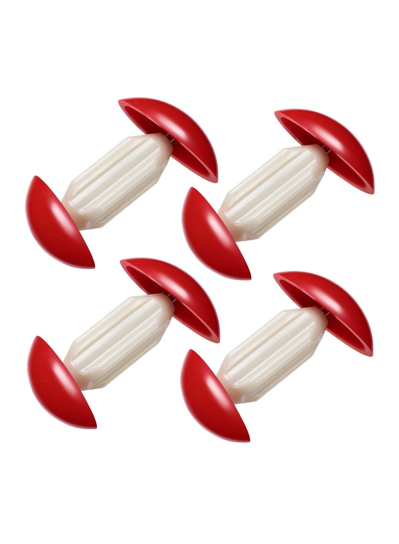 سيوسي 2 زوج من الأحذية البلاستيكية الصغيرة قابل للتعديل عرض موسع موسع أحذية نسائية للرجال الأحمر - Image 1