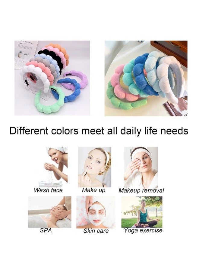 TYSSELY Spa Headbands for Washing Face, Makeup Headband, Skin Care Headbands, Bubble Facial Headband, Towel Headband,Hair Band Puffy headband… - Image 5