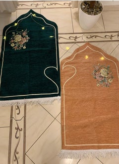 Generic Premium Bridal Prayer Rugs consist of two rugs, one for men and one for women, made from high-quality, heavy chenille fabric that is washable and reusable. They are easy to carry and transport, available in various colors, making them the perfect gift for joyful occasions such as engagements and weddings.  - Image 4