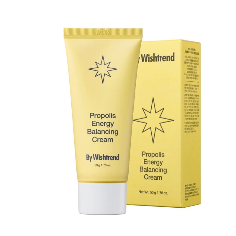 BY WISHTREND Propolis Energy Balancing Cream 169 Fl oz 50ml 10 Propolis Face cream for oily skin Improves the skin barrier Rich in antioxidant Light texture Probiotics Moisturizer