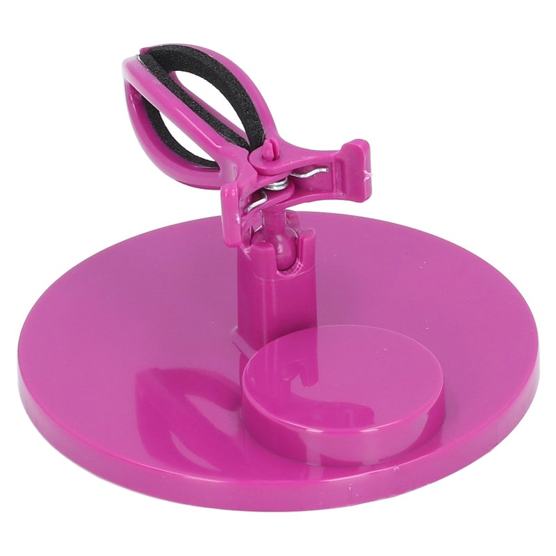Nail Polish Holder Anti Spill Nail Polish Bottle Holder Handsfree Gel Nail Accessory Holder Nail Art Tool Clamp Purple - Image 5