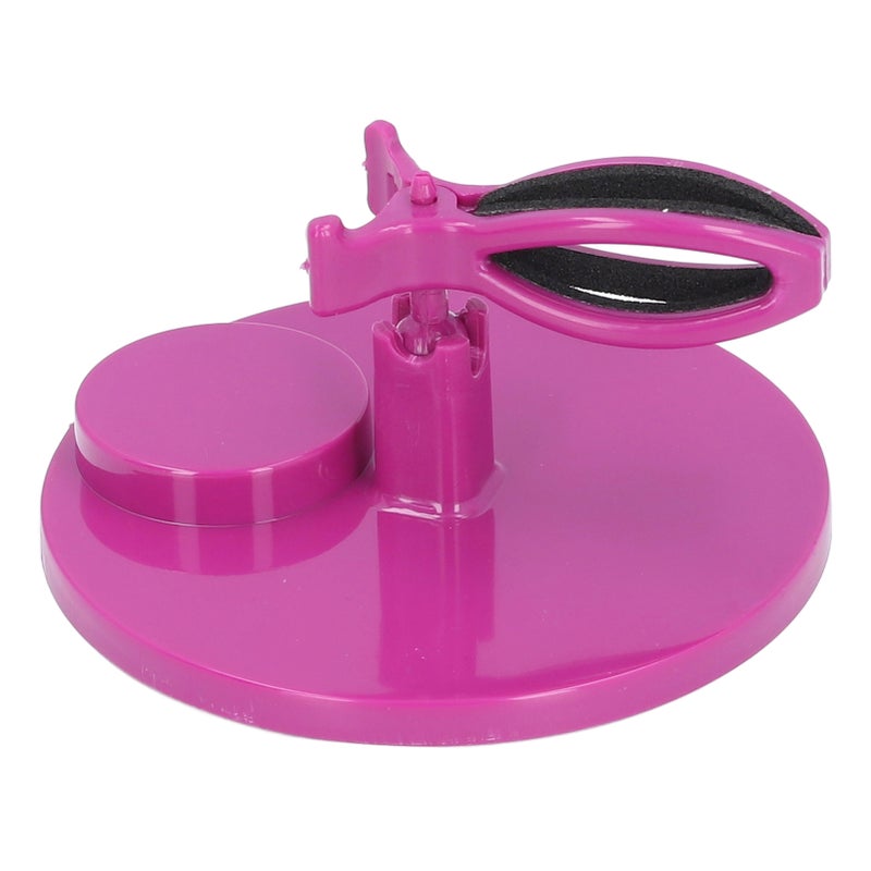 Nail Polish Holder Anti Spill Nail Polish Bottle Holder Handsfree Gel Nail Accessory Holder Nail Art Tool Clamp Purple - Image 2