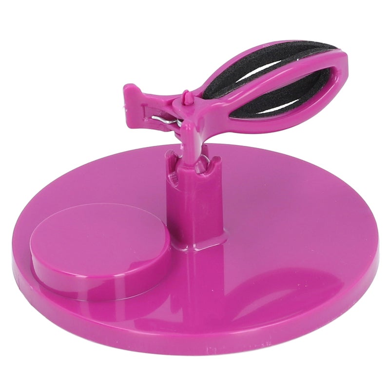 Nail Polish Holder Anti Spill Nail Polish Bottle Holder Handsfree Gel Nail Accessory Holder Nail Art Tool Clamp Purple - Image 4