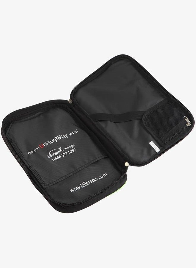 كيلر سبين حقيبة حمل مضارب تنس الطاولة Killerspin Optima | غطاء مبطن لمضرب تنس الطاولة | حقيبة بوليستر مبطنة ومعززة لمضربين لتنس الطاولة | جيب جانبي للأجهزة اللوحية بحجم 8 بوصات | إغلاق بسحاب واقٍ - Image 4
