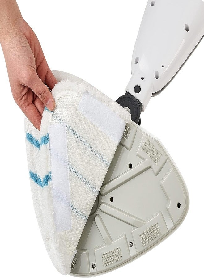 Planially 4 Pack Reusable Mop Pads Compatible with True & Tidy STM-500, STM-700 Steam Mops, Refills for Turonic ST3 Steam Mop Microfiber Washable Pads, Cloths for Floor Cleaning, Scrubbing and Floor Caring - Image 3
