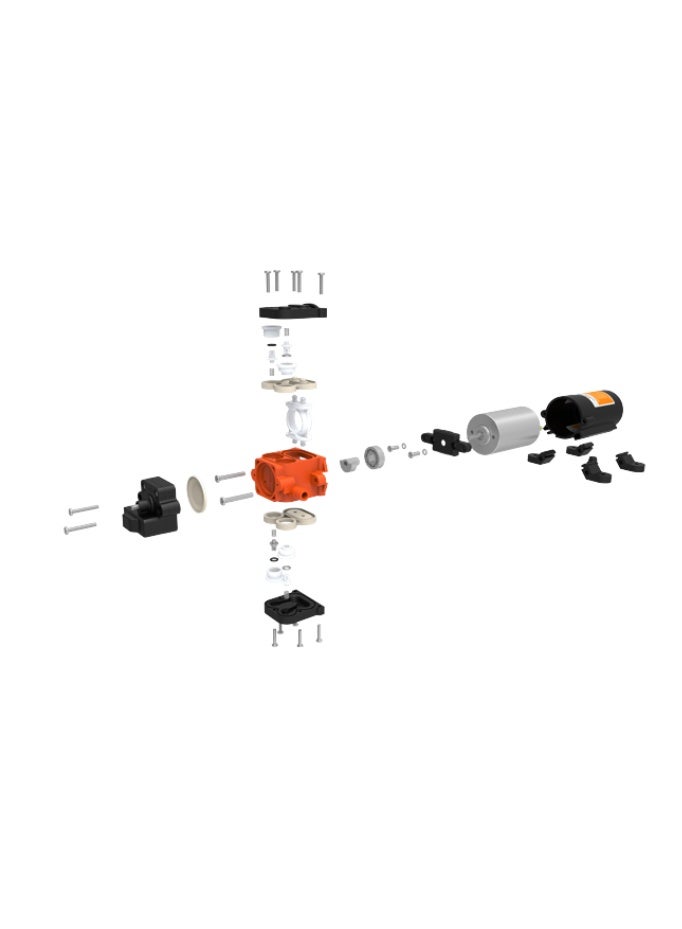 SEAFLO 21 Series DC Diaphragm Pump 12v water pump, mini water pump, diaphragm booster pump - Image 4