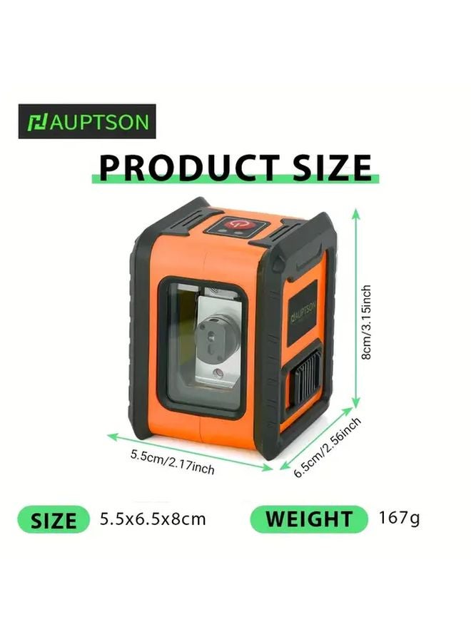 AUPTSON Self Leveling 2 Line Green Cross Laser Level Compact Adjustable Brightness For Home DIY - Image 4