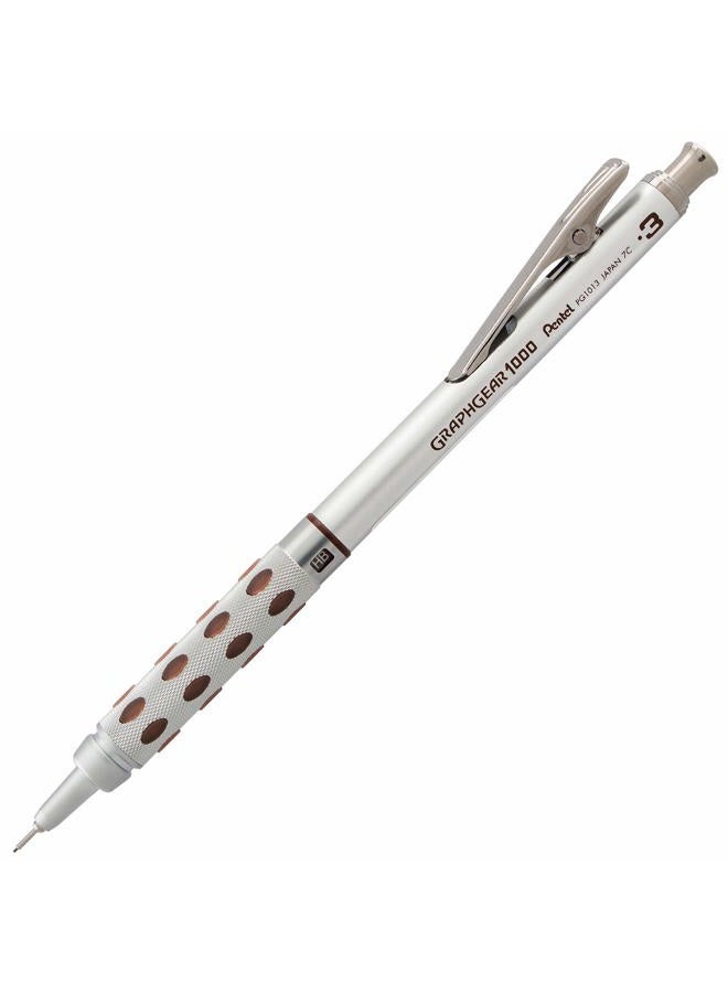 Pentel قلم رسم أوتوماتيكي GraphGear 1000 (0.3 مم)، بلمسات سوداء، 1 قطعة (PG1013G) - Image 1