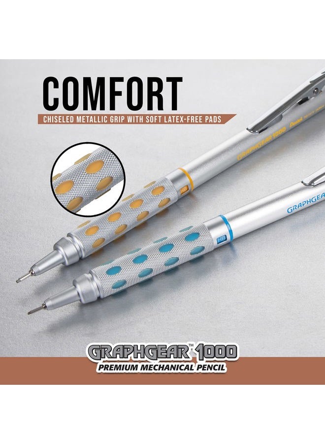 Pentel قلم رسم أوتوماتيكي GraphGear 1000 (0.3 مم)، بلمسات سوداء، 1 قطعة (PG1013G) - Image 4