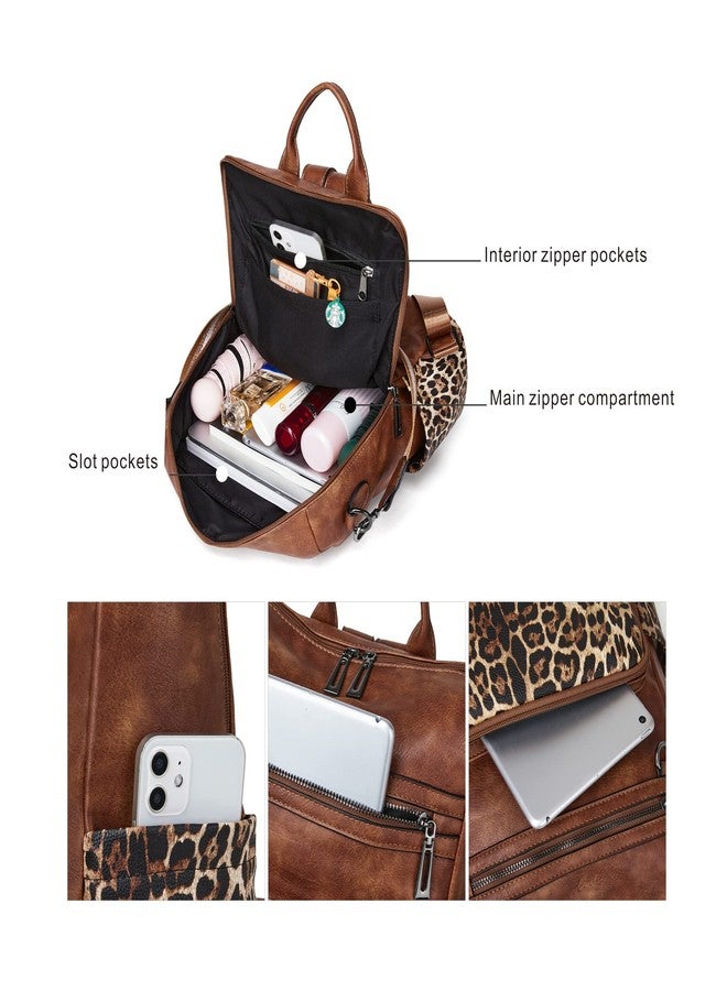 OPAGE Leather Backpack Purse for Women Fashion Tassel Ladies Shoulder Bags Designer Large Backpack Travel Bag - Image 5