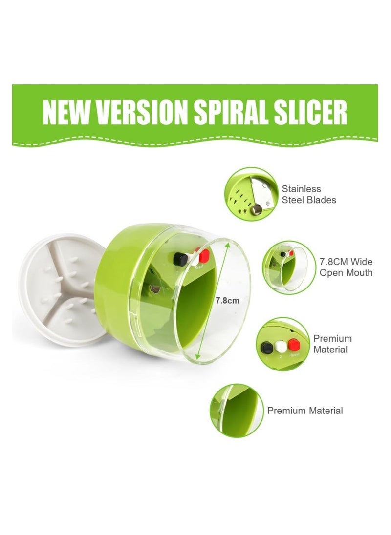 Y&D Handheld Spiralizer Vegetable Slicer, Upgrade 4 In 1 Adjustable Spiral Slicer Veggie Cutter Pasta Spaghetti Maker for Carrot, Fruit, Cucumber, Potato, Pumpkin, Zucchini, Noodle, Fries  - Image 3
